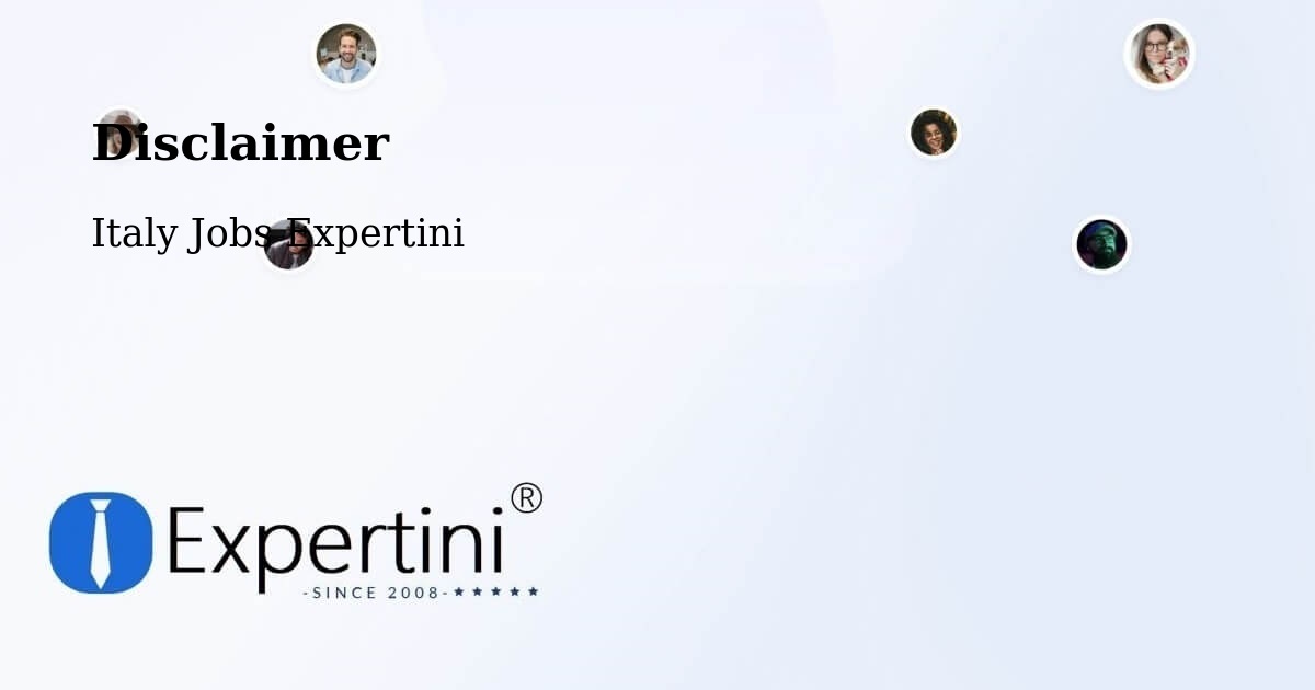 Disclaimer - Italy Jobs Expertini