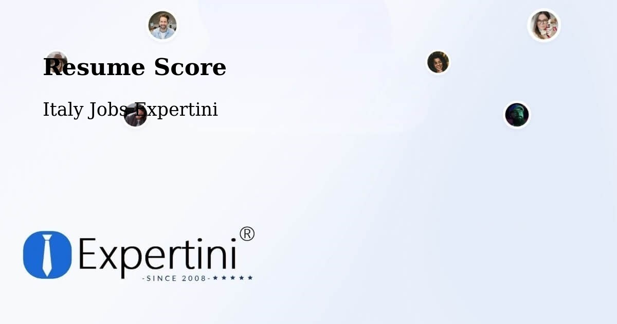 Resume Score & Job Description Match Tool – Monza - Italy Jobs Expertini